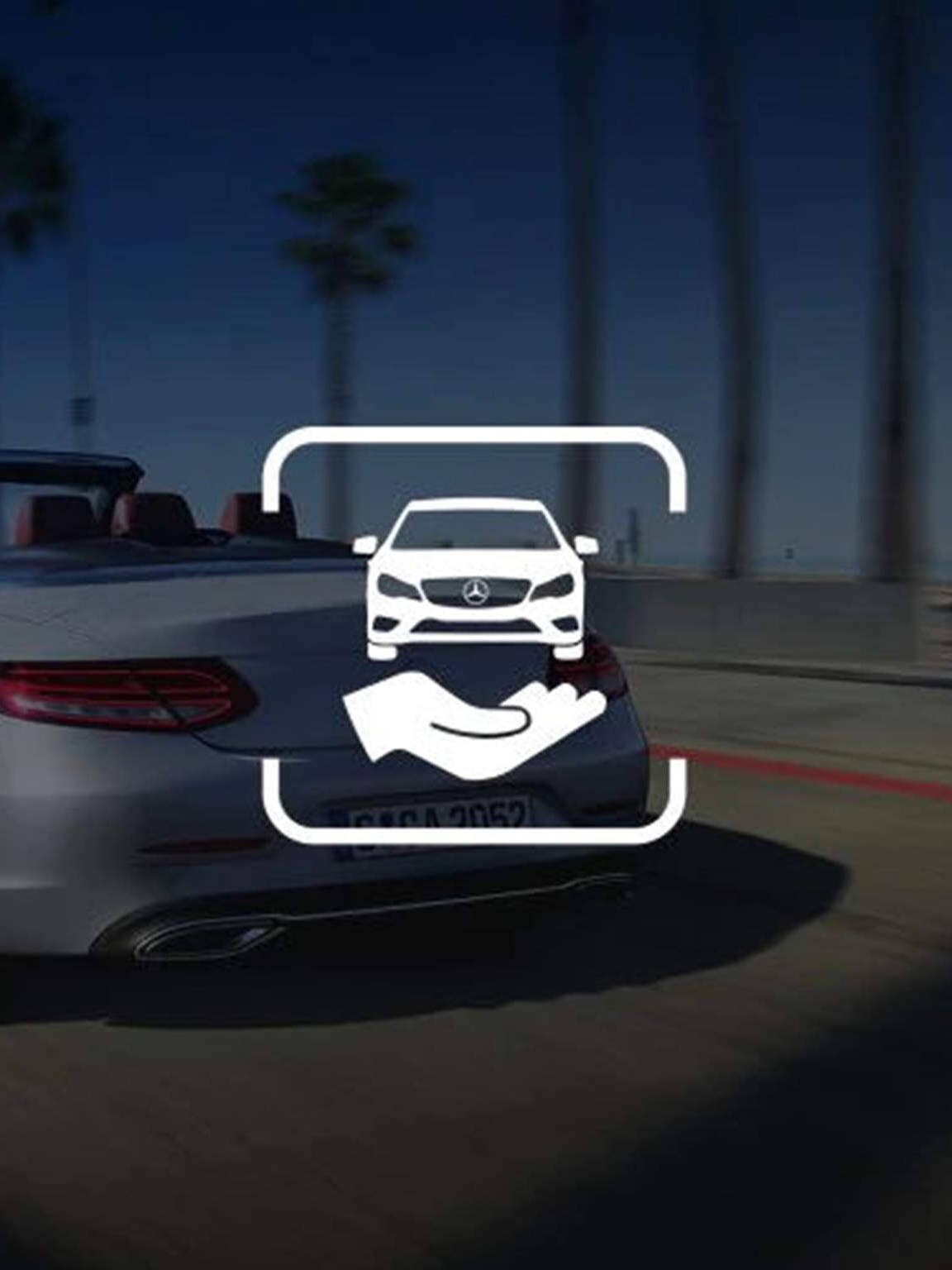 Ikona symbolizująca gwarancję mobilności dla samochodów używanych.