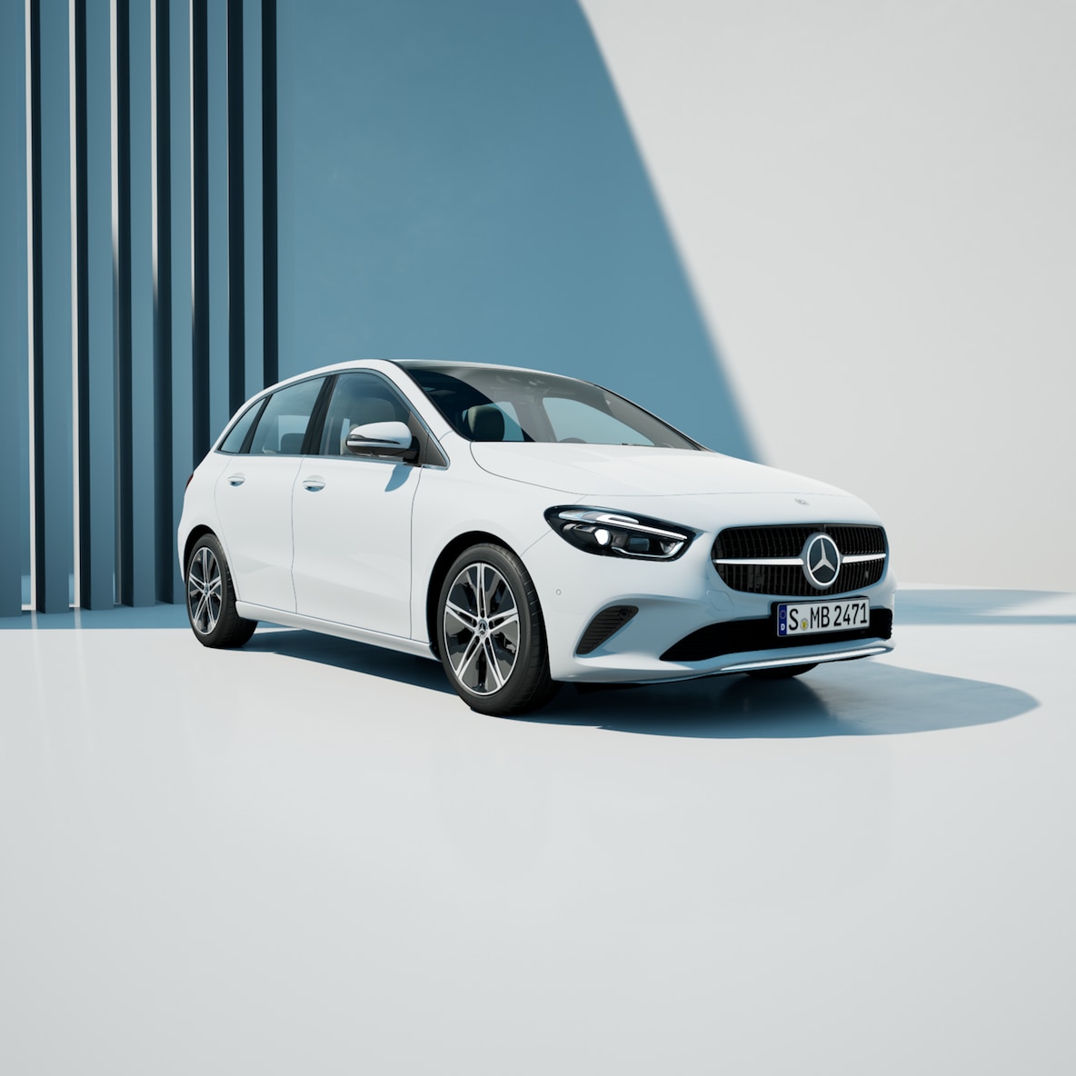 Mercedes-Benz Klasy B - widok z przodu.