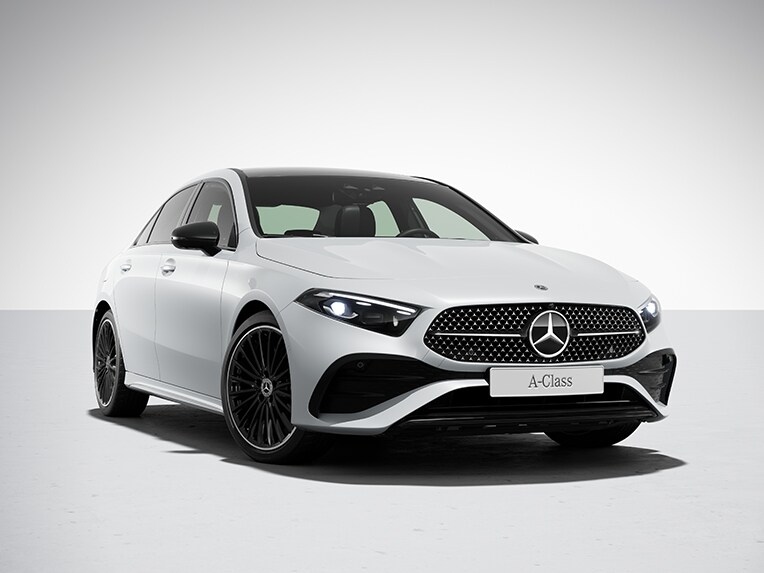 Nadwozie limuzyny Klasy A od Mercedes-Benz z pakietem Night.
