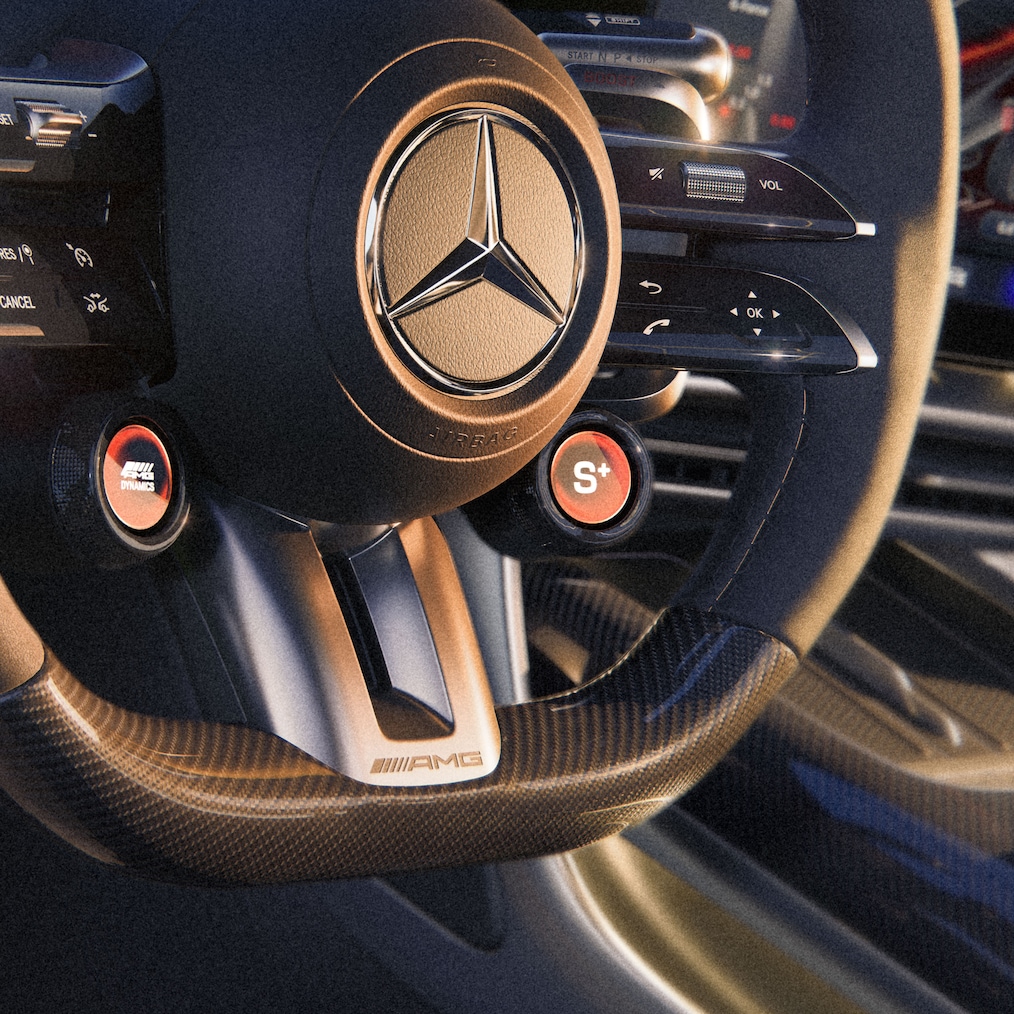 Wnętrze modelu Mercedes-AMG GT 4‑Door Coupé.