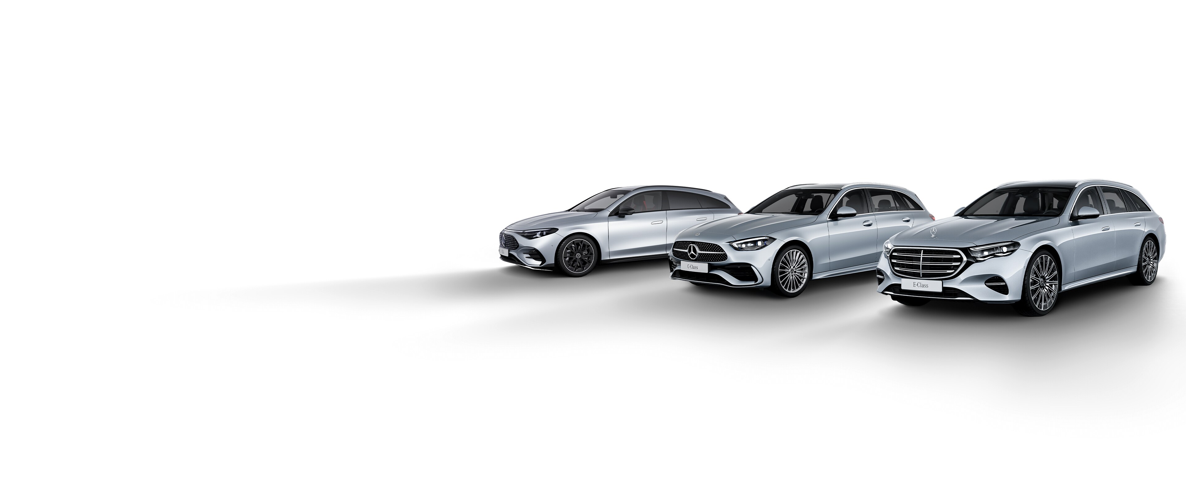 Gama modeli kombi Mercedes-Benz: CLA Shooting Brake, Klasa C Kombi i Klasa E Kombi.
