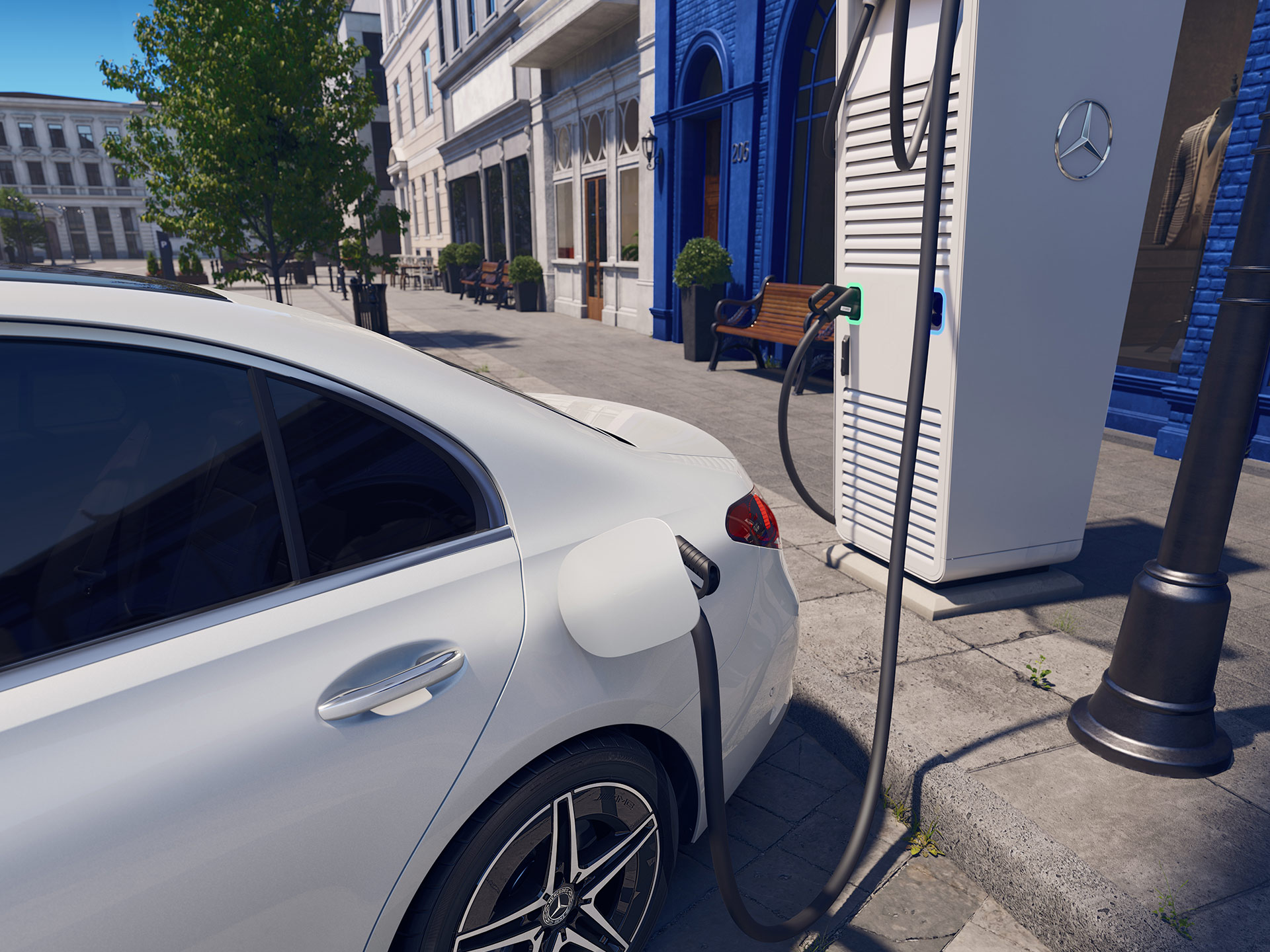 Wrażenia podczas jazdy | Klasa C Limuzyna | Mercedes-Benz Zasięg nowej Mercedes-Benz Klasy C Limuzyny z napędem hybrydowym plug-in