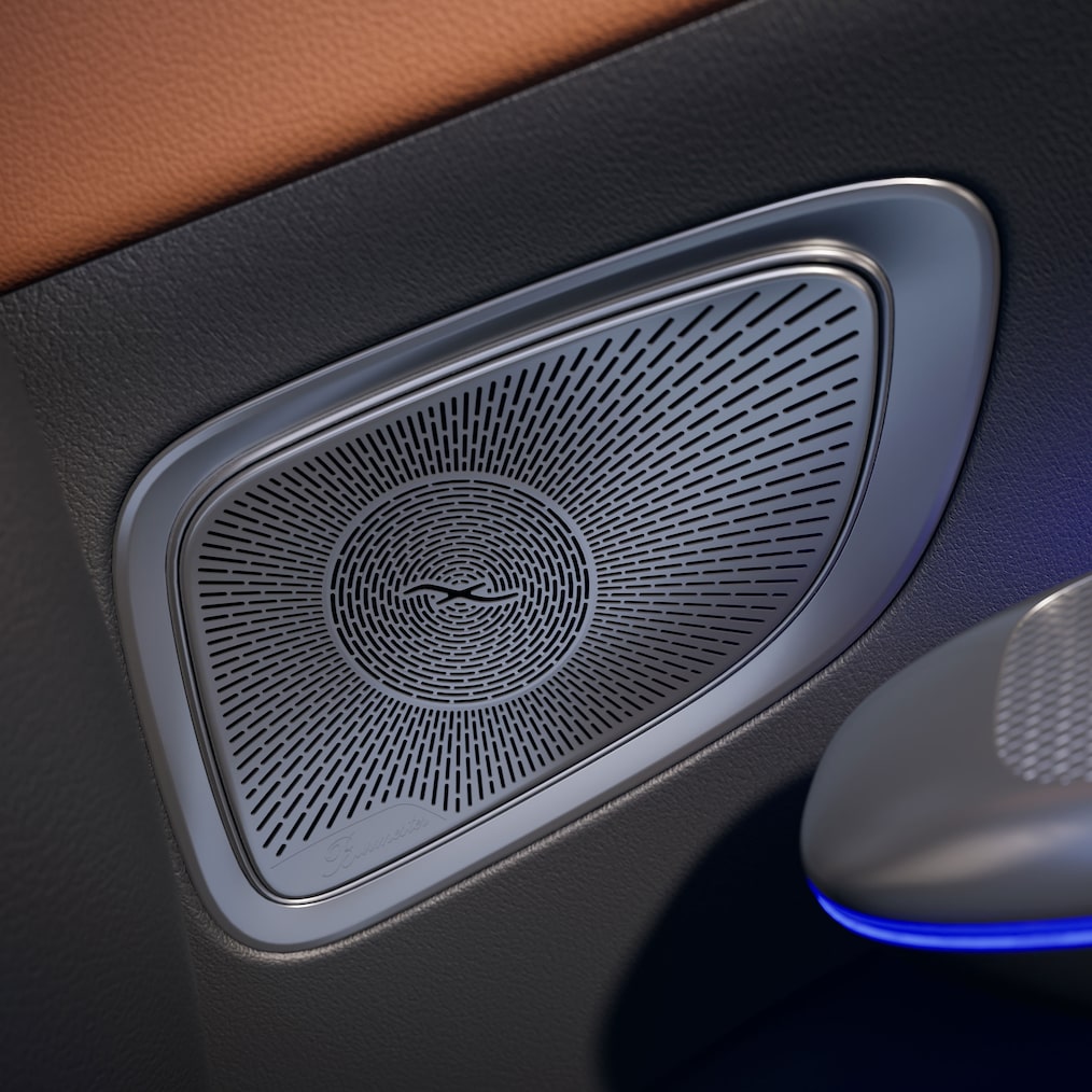 System nagłaśniający Burmester® Surround 3D w modelu Mercedes-Benz Klasa C Limuzyna.