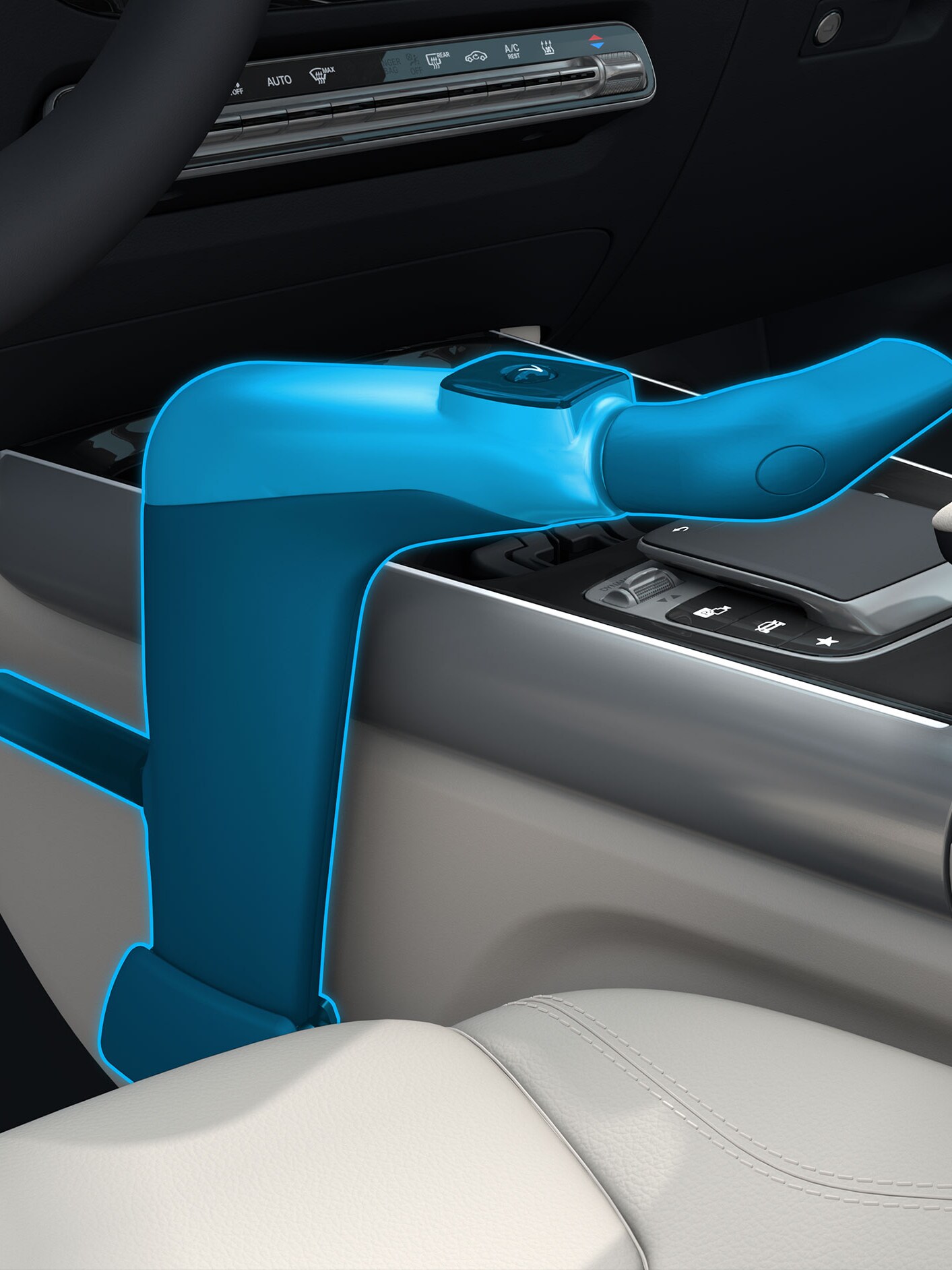 Urządzenie do obsługi ręcznej „Classic” przy konsoli centralnej Mercedesa.