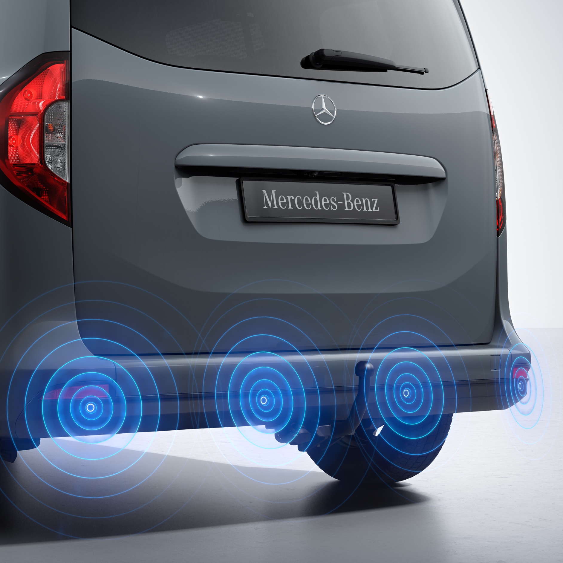 Systemy wspomagania kierowcy | Klasa T | Van Mercedes-Benz Schematyczna prezentacja systemów wspomagania kierowcy na przykładzie Klasy T.