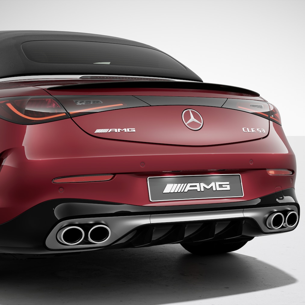 CLE Cabriolet od Mercedes-AMG z opcjonalnym pakietem AMG Exterior Carbon-Fibre Package II.