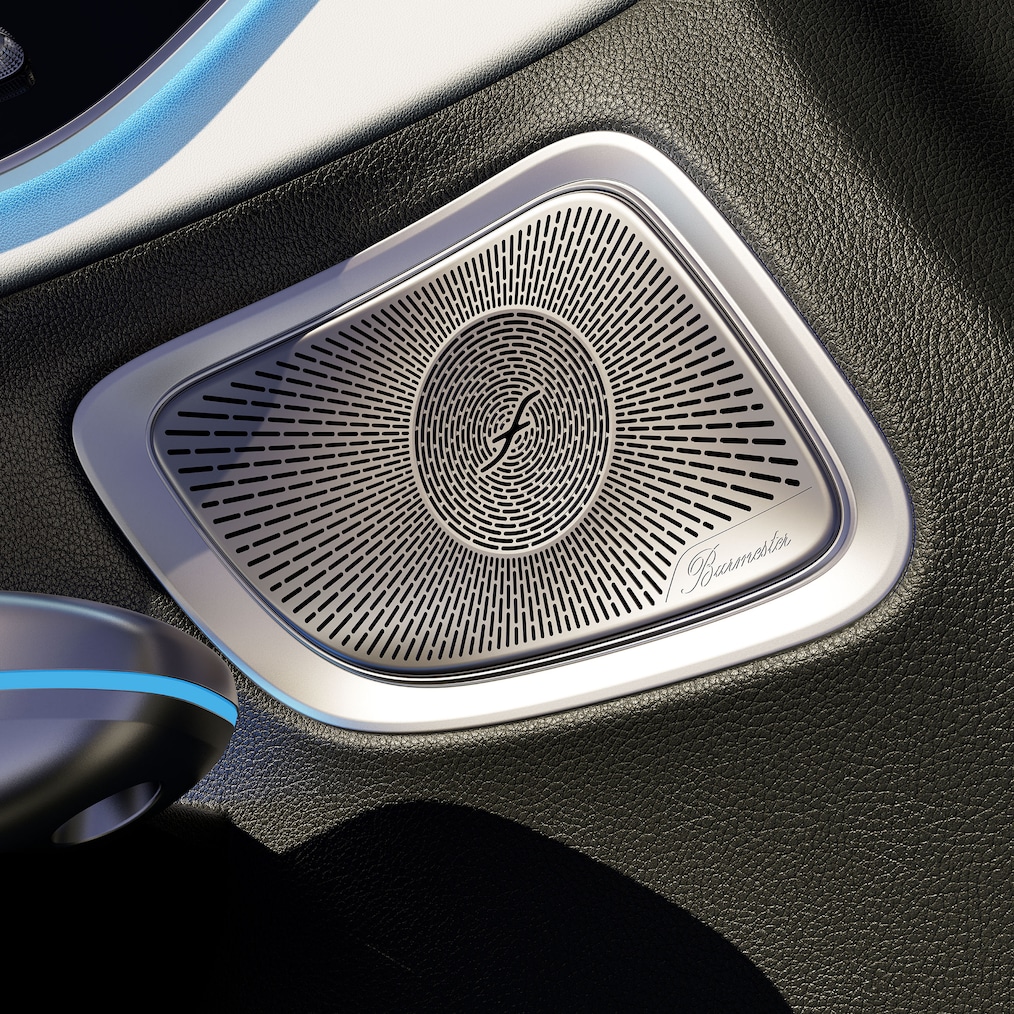 Nagłośnienie przestrzenne Burmester® Surround 3D w modelu Mercedes-Benz CLE Kabriolet.