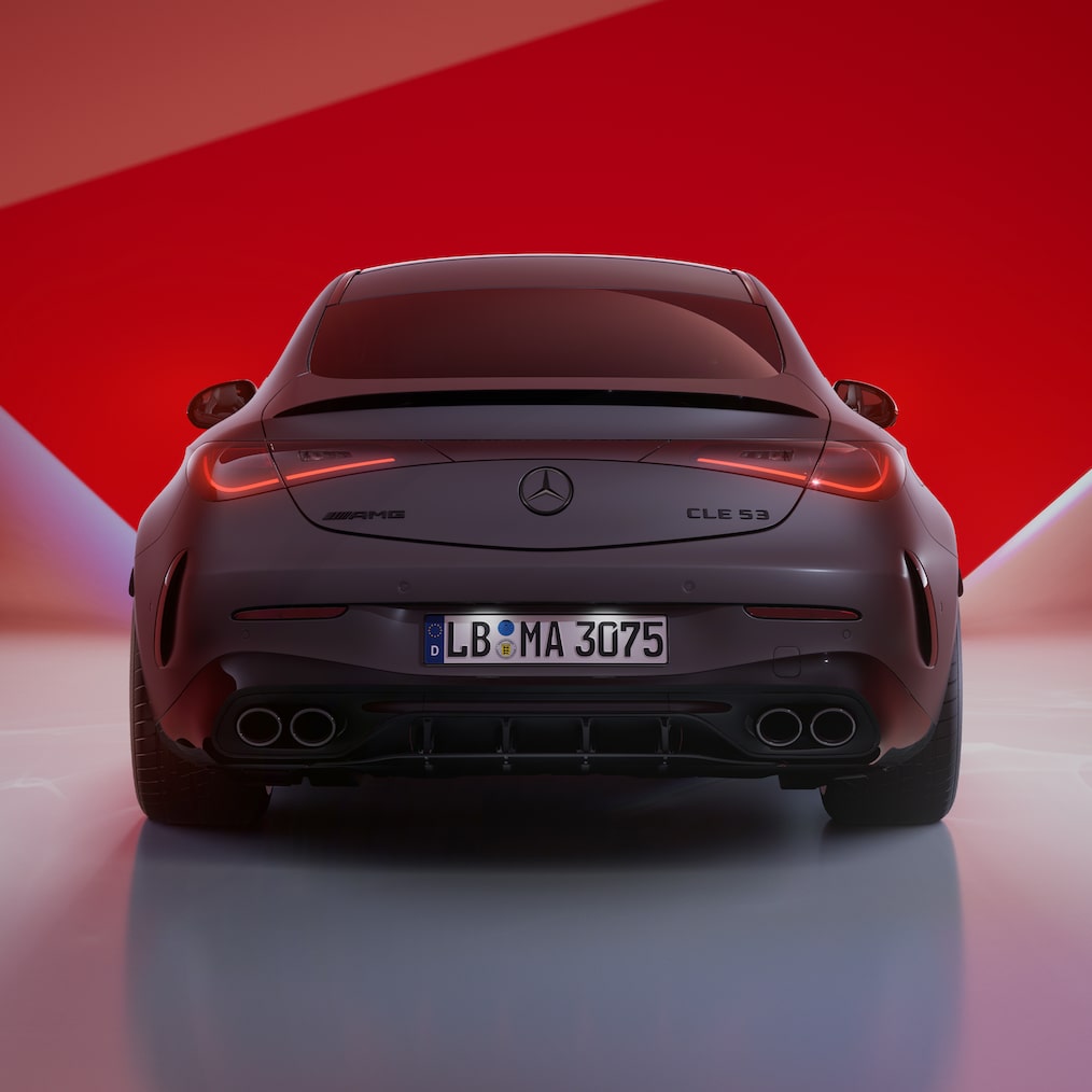 Widok z przodu (lub z tyłu) Mercedes-AMG CLE 53 4MATIC+ Coupé.