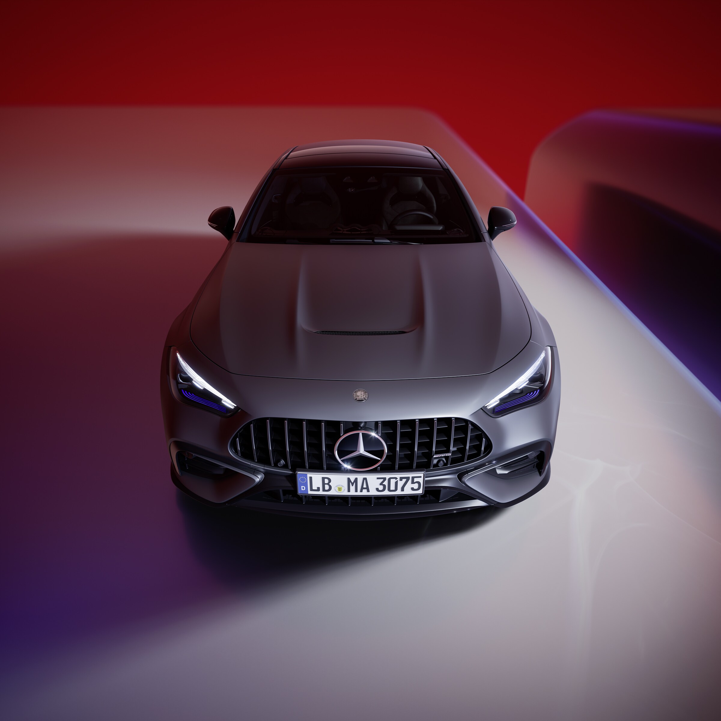 Mercedes-AMG CLE Coupé w ujęciu z przodu.