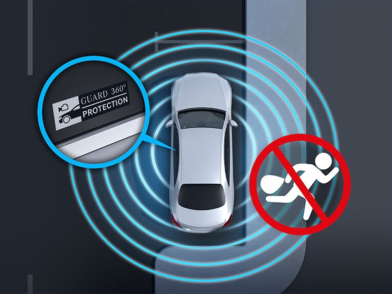 Nowy Mercedes-Benz Klasy E z pakietem ochrony pojazdu GUARD 360° Plus.
