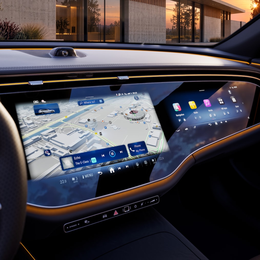 MBUX Superscreen w Mercedes-Benz Klasa E Kombi.