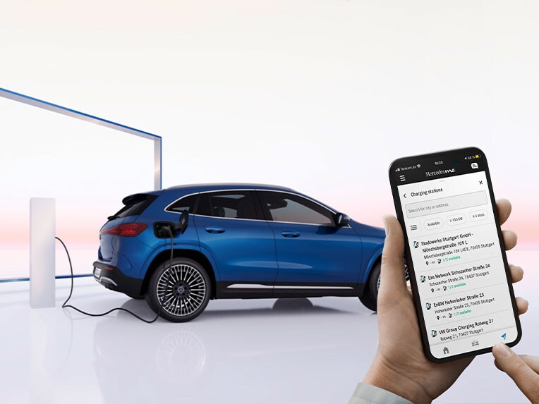 MB.CHARGE Public w nowym EQA marki Mercedes-Benz.