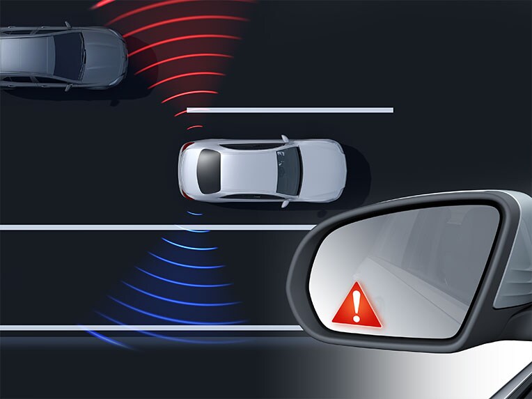 Asystent martwego punktu w nowym EQA marki Mercedes-Benz.