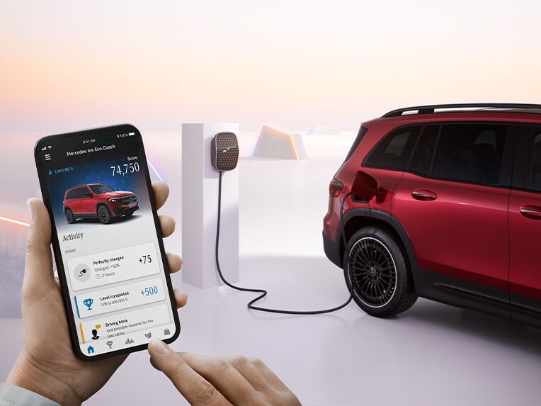 Aplikacja Eco Coach w nowym EQB marki Mercedes-Benz.