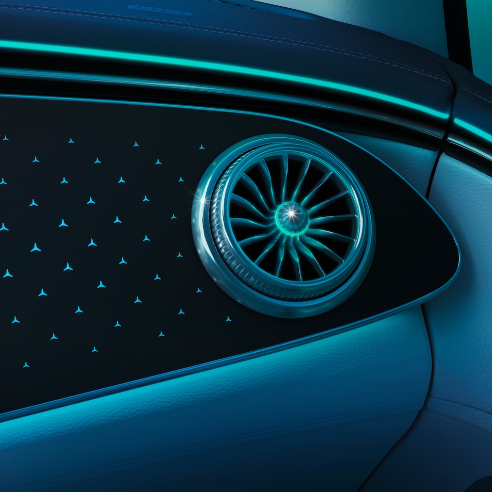 ENERGIZING AIR CONTROL Plus z filtrem HEPA w Mercedes-Benz EQE SUV.