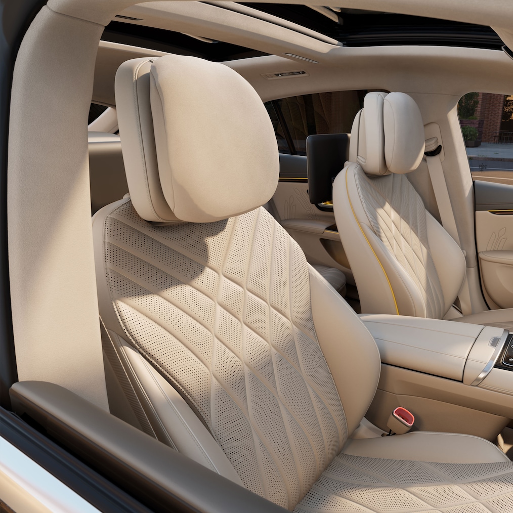 Opcje MANUFAKTUR w nowym, w pełni elektrycznym modelu EQS marki Mercedes-Benz.