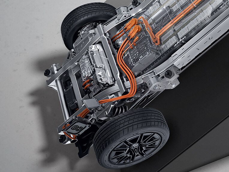 Przygotowanie wstępne akumulatora w elektrycznym modelu Mercedes-Benz Klasa G.