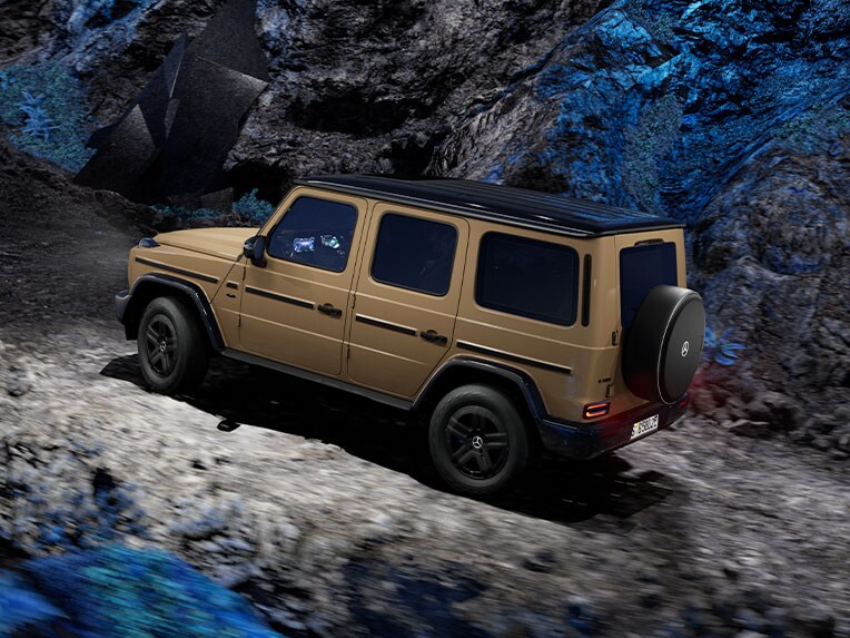 Funkcja Offroad w elektrycznym modelu Mercedes-Benz Klasa G.