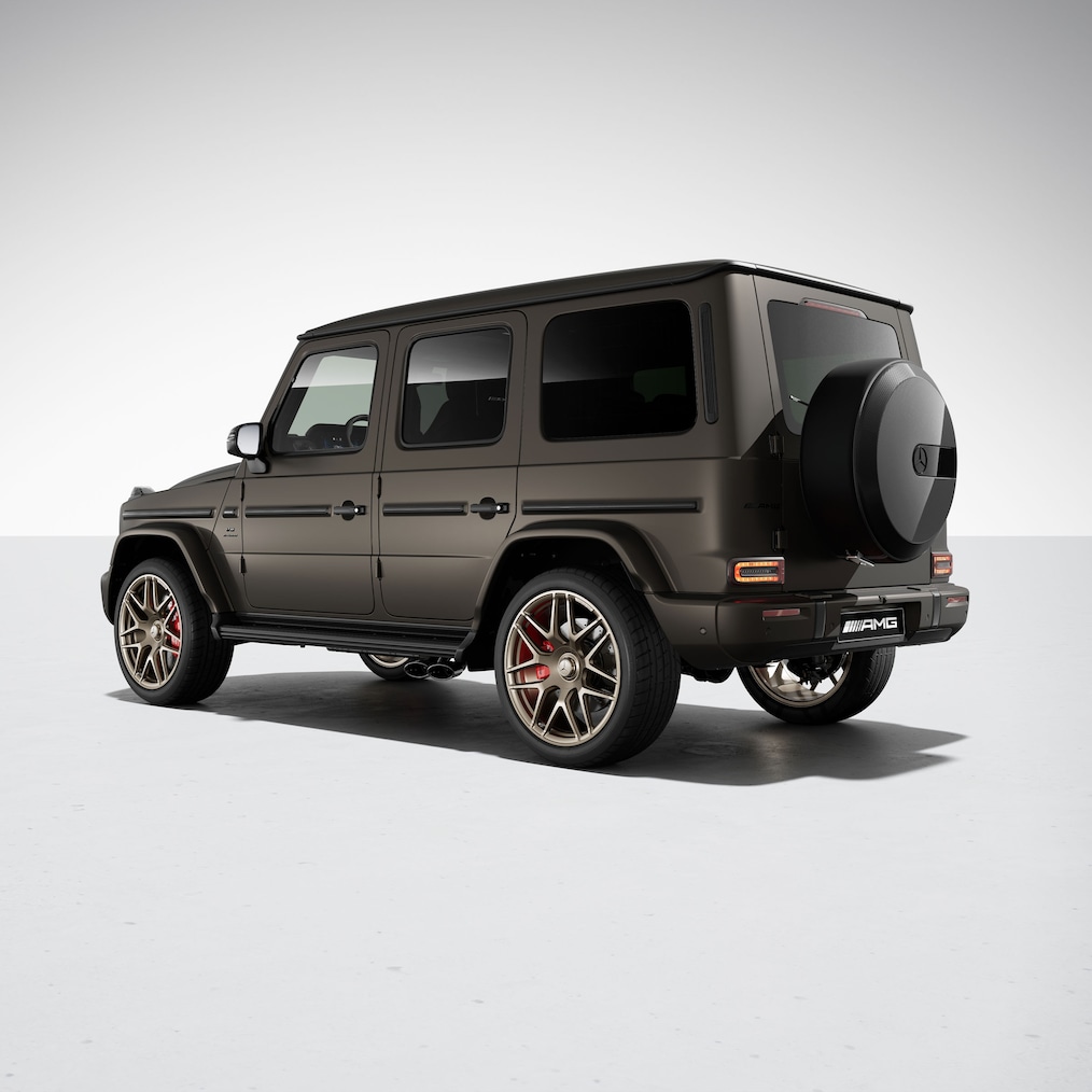 Widok boczny Mercedes-AMG G 63 z pakietem AMG Performance.