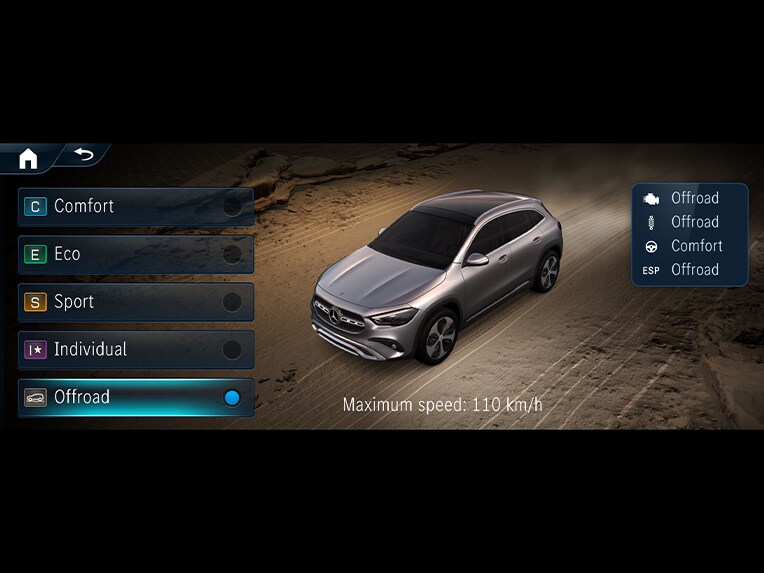 Pakiet techniczny Offroad w nowym Mercedesie-Benz GLA.