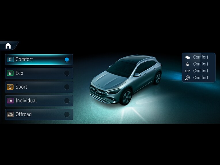 DYNAMIC SELECT w nowym Mercedesie-Benz GLA.