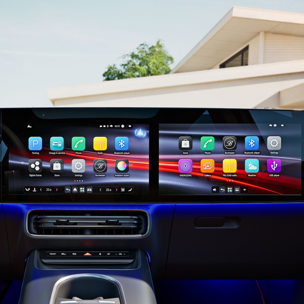 System MB.OS nowego, elektrycznego modelu GLB.