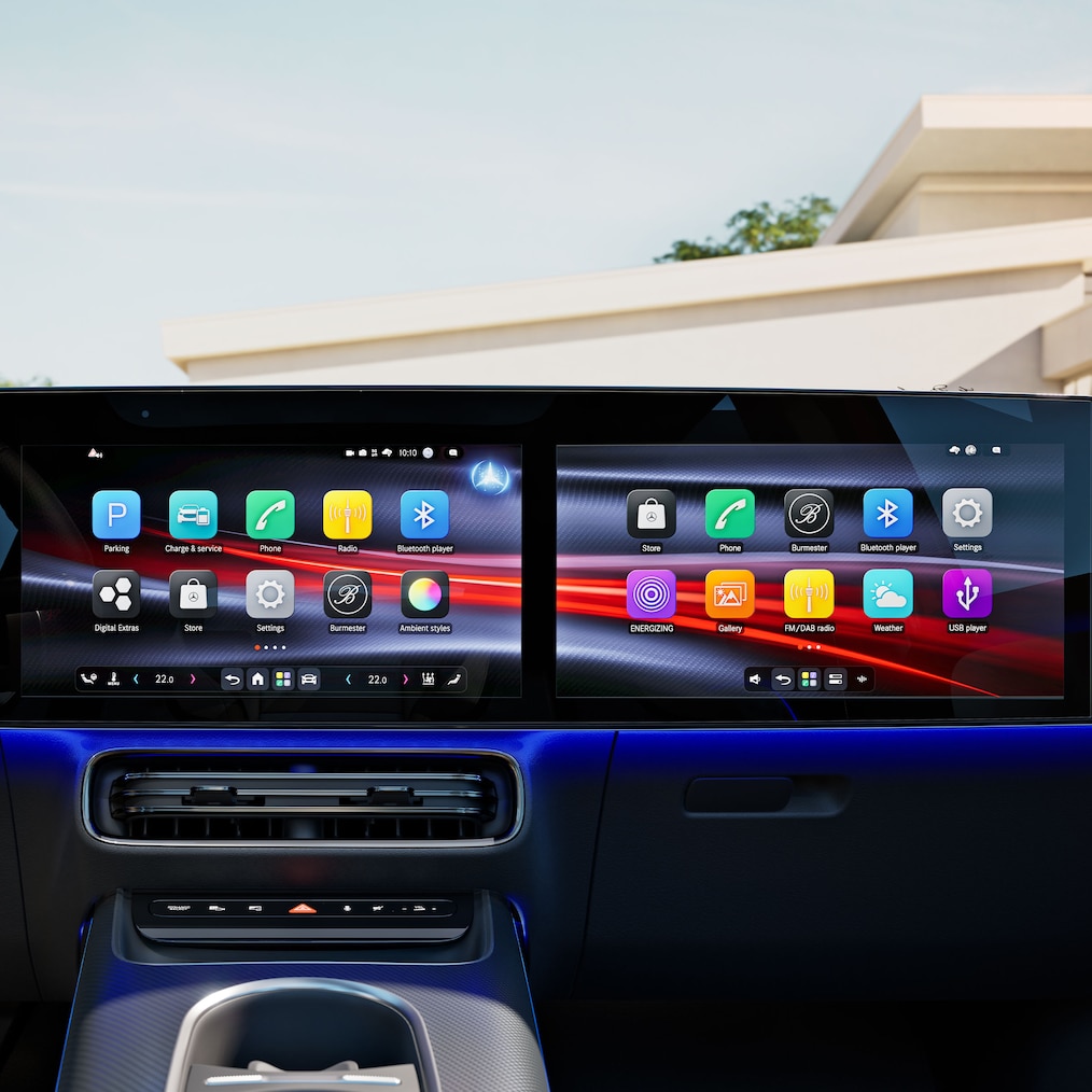 System operacyjny Mercedes-Benz w modelu Mercedes-Benz GLB.