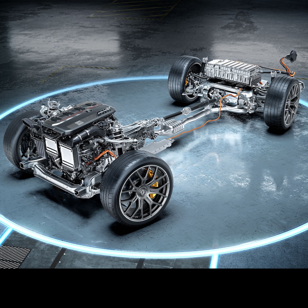 Zespół przeniesienia napędu Mercedes-AMG GLC 63 S E PERFORMANCE Coupé.