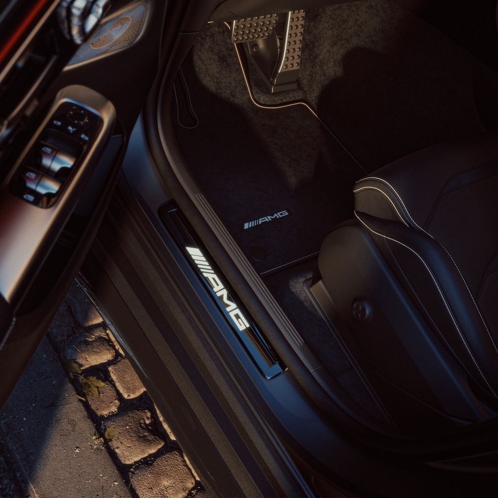 Pakiet Golden Accents w nowym modelu Mercedes-AMG GLC Coupe.