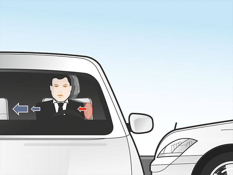 Sposób działania systemu PRE-SAFE® w modelu Mercedes-Benz GLC Coupé.