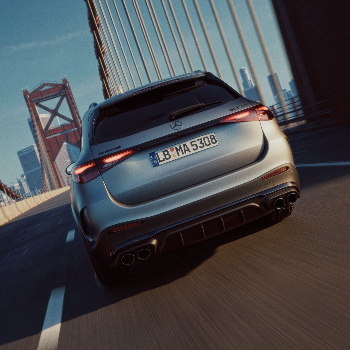 Napęd nowego Mercedes-AMG GLC SUV.