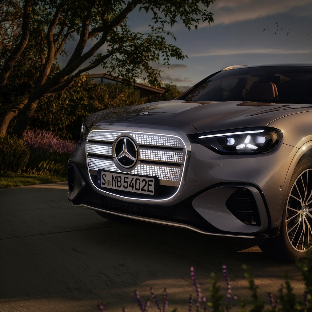 Wygląd zewnętrzny nowego modelu GLC z technologią EQ firmy Mercedes-Benz.