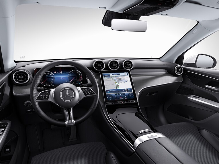 Wnętrze nowego SUV-a GLC od Mercedes-Benz z linią wyposażenia AVANTGARDE