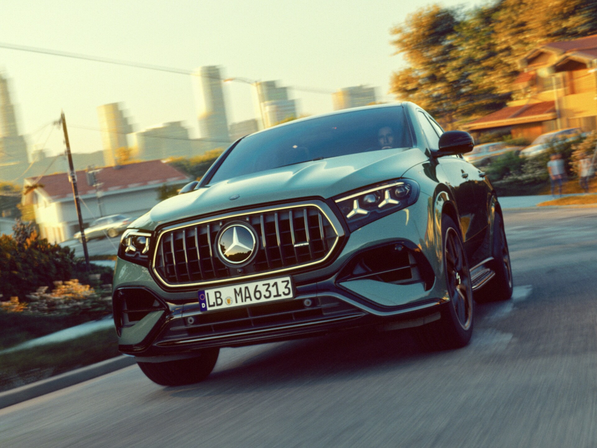 Nowy wygląd przedniej części nadwozia Mercedes-AMG GLE 63 S Coupé.