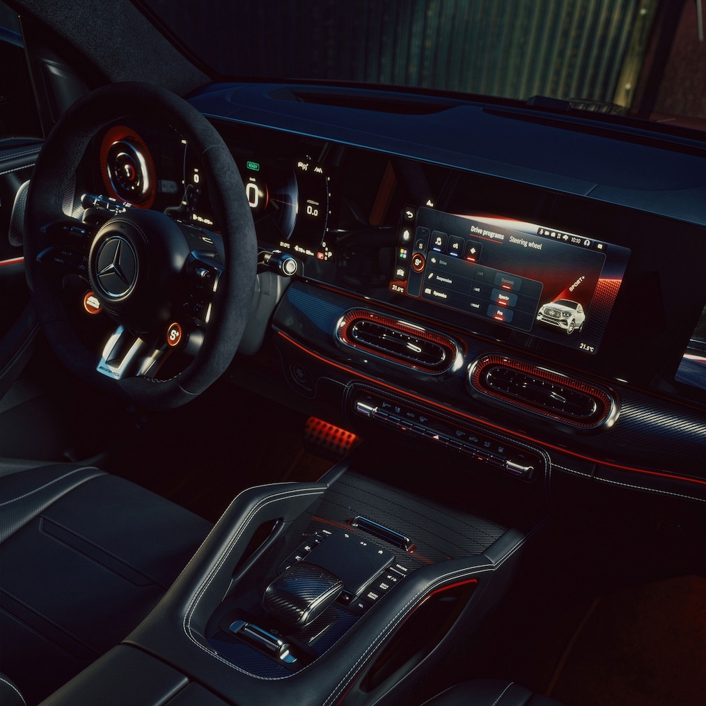Fotele AMG w modelu Mercedes-AMG GLC Coupé.