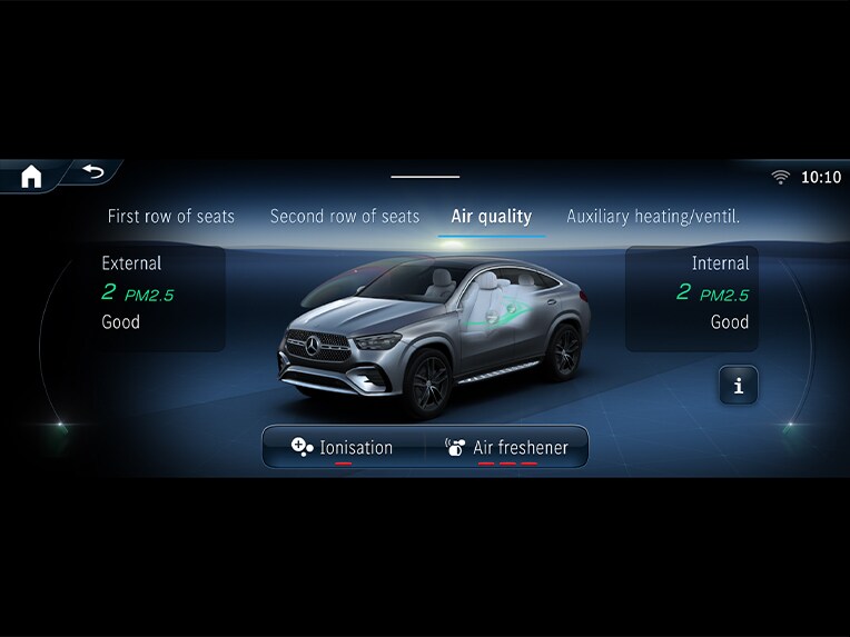 ENERGIZING AIR CONTROL nowego Mercedesa-Benz GLE Coupé.