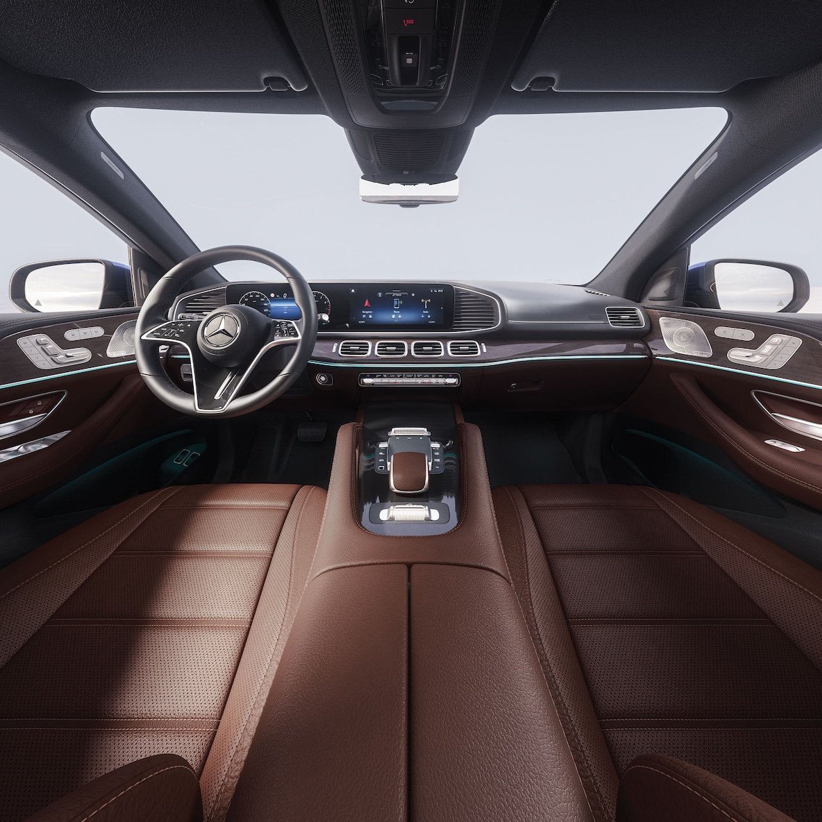 Wnętrze Mercedes-Benz GLE Coupé.