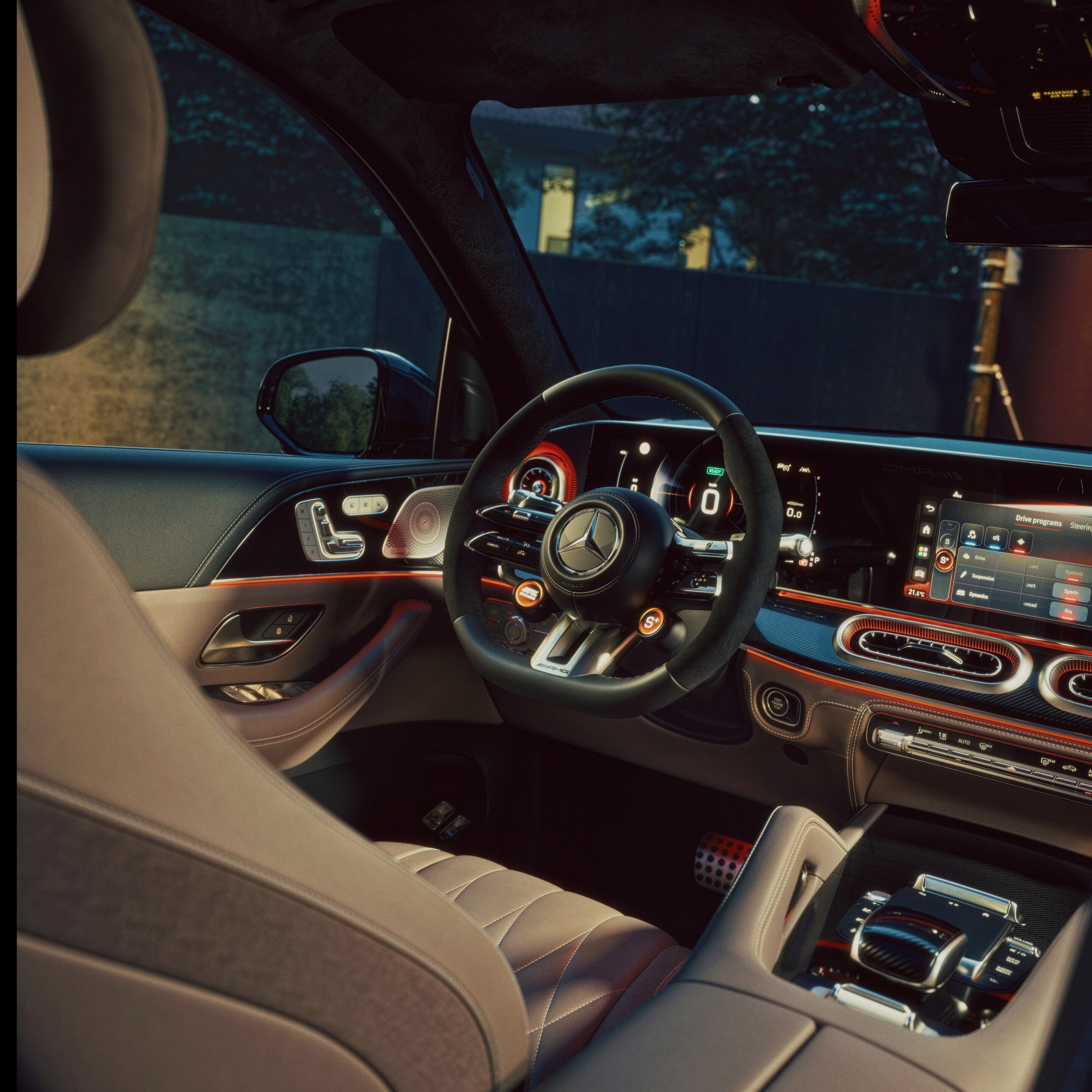 Wnętrze nowego modelu Mercedes-AMG GLE.