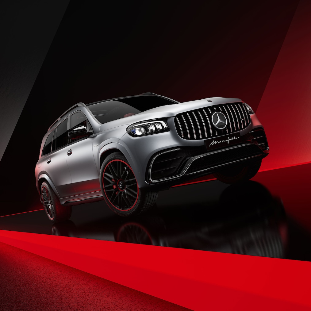 Felgi AMG i czerwone zaciski hamulcowe w Mercedes-AMG GLS 63 4MATIC+.