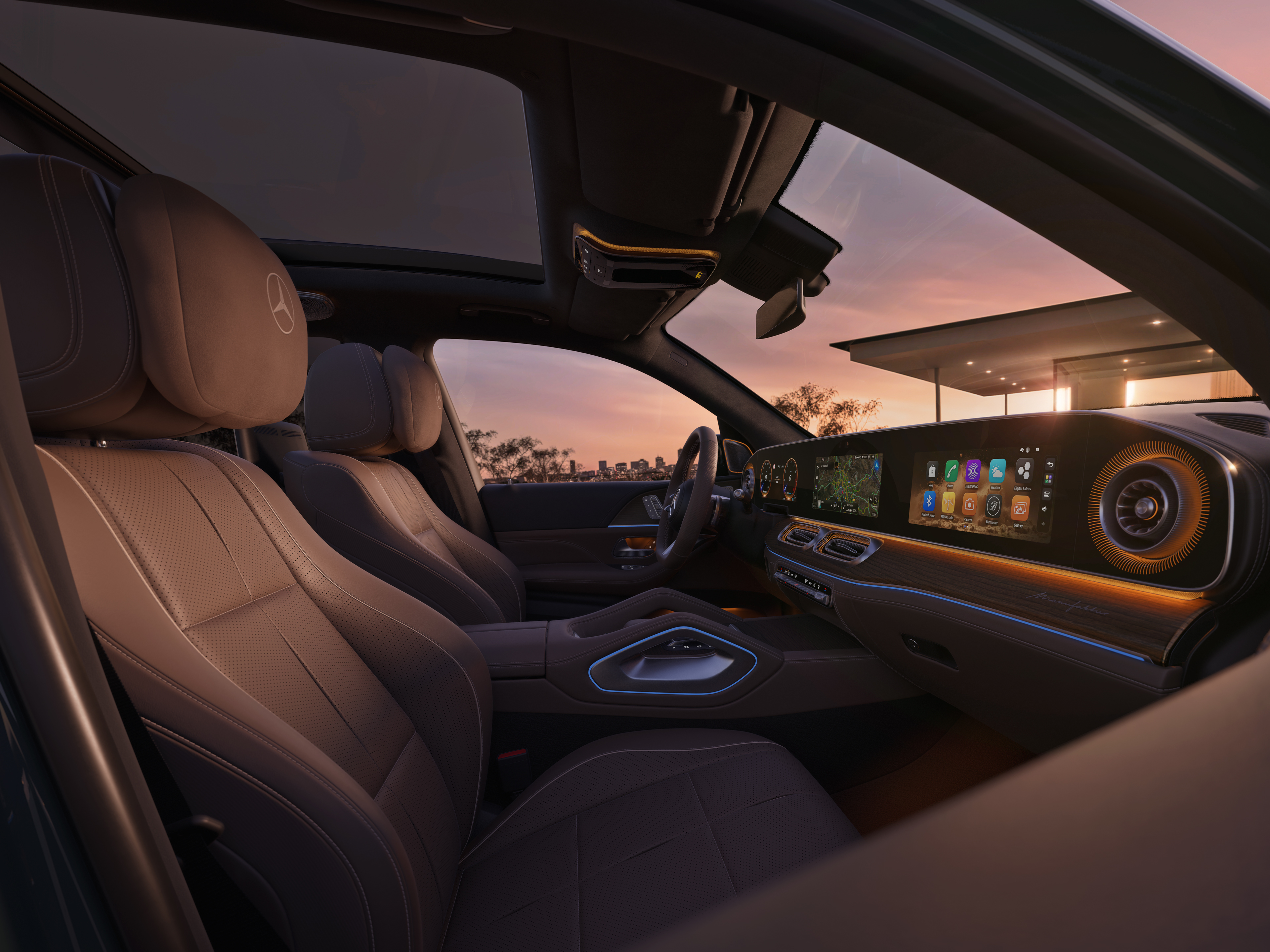 Wnętrze | Nowy GLS | Mercedes-Benz Asystent rozpoznawania znaków drogowych nowego modelu GLS marki Mercedes-Benz.