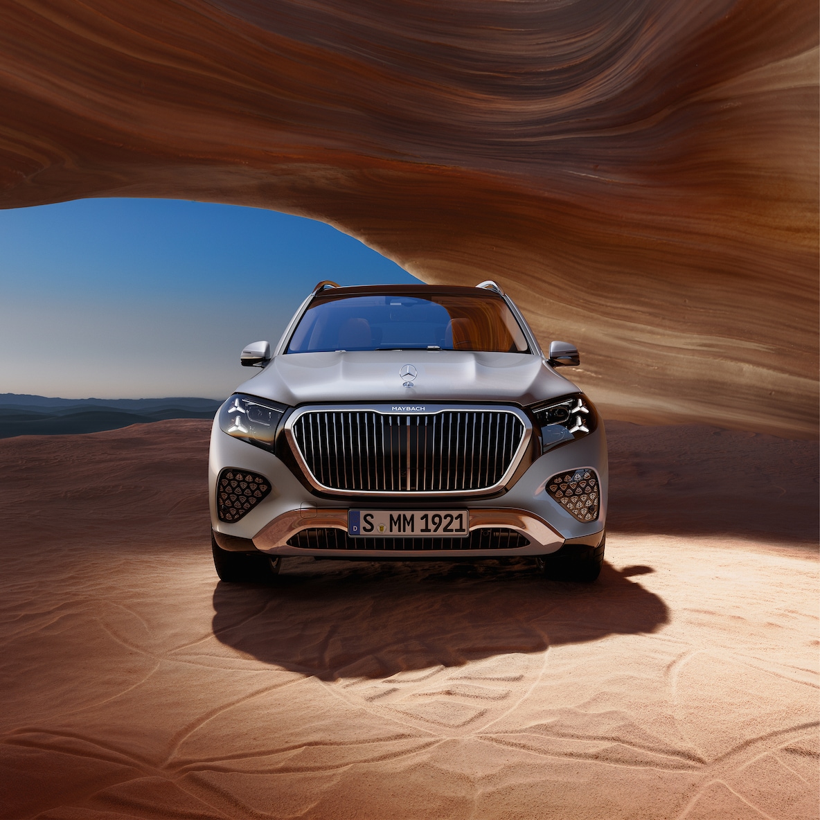 Ikoniczny design nadwozia nowego modelu Mercedes-Maybach GLS.