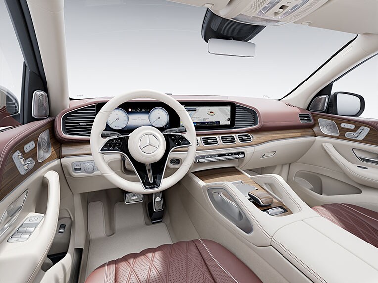 Wnętrze Mercedesa-Maybach GLS z pakietem Chrom.