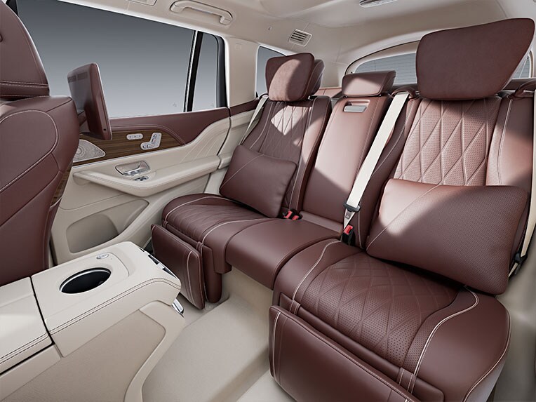 Wnętrze Mercedesa-Maybach GLS z pakietem skórzanym MANUFAKTUR.
