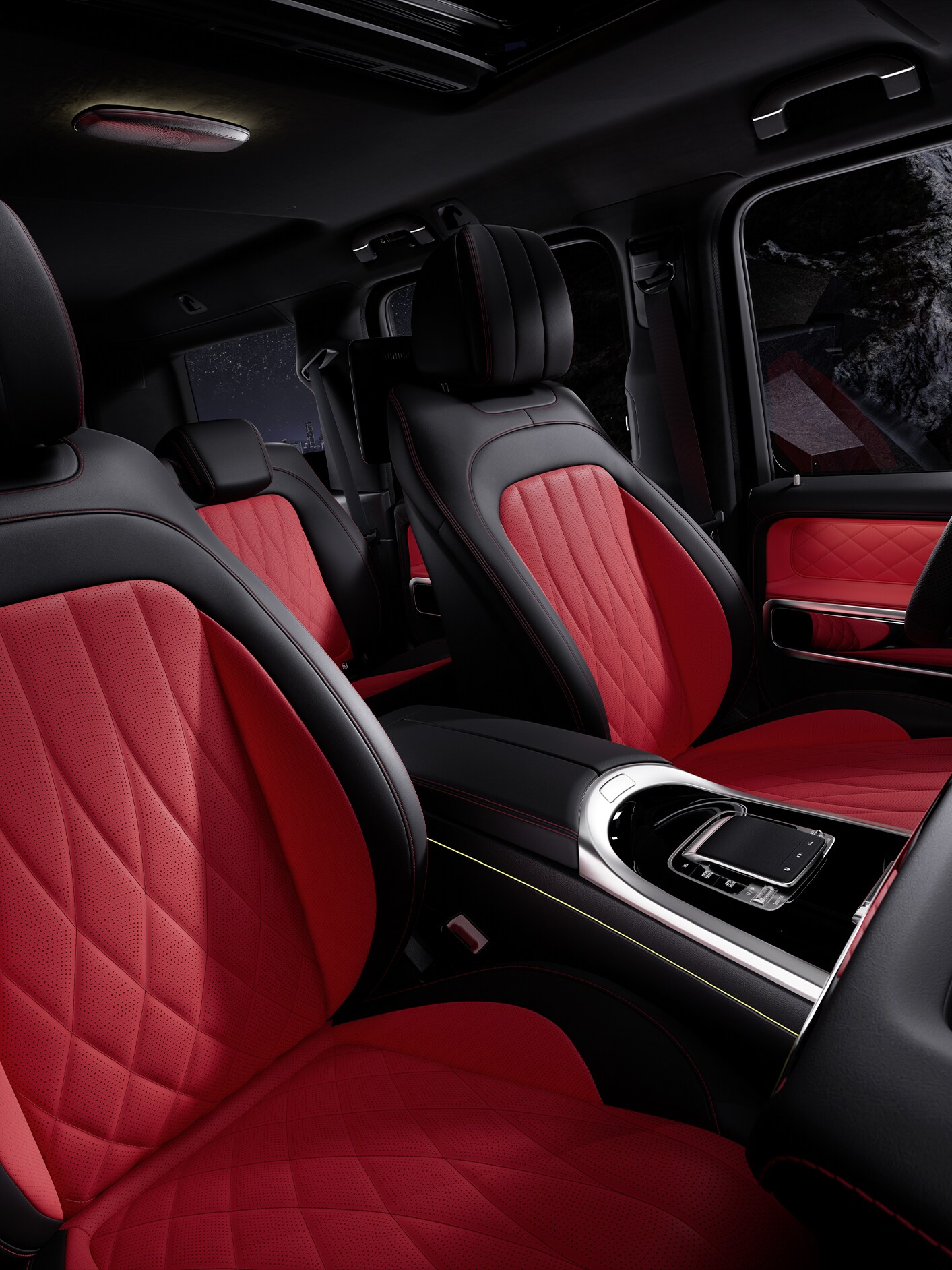 Wnętrze Mercedes-Benz Klasa G.