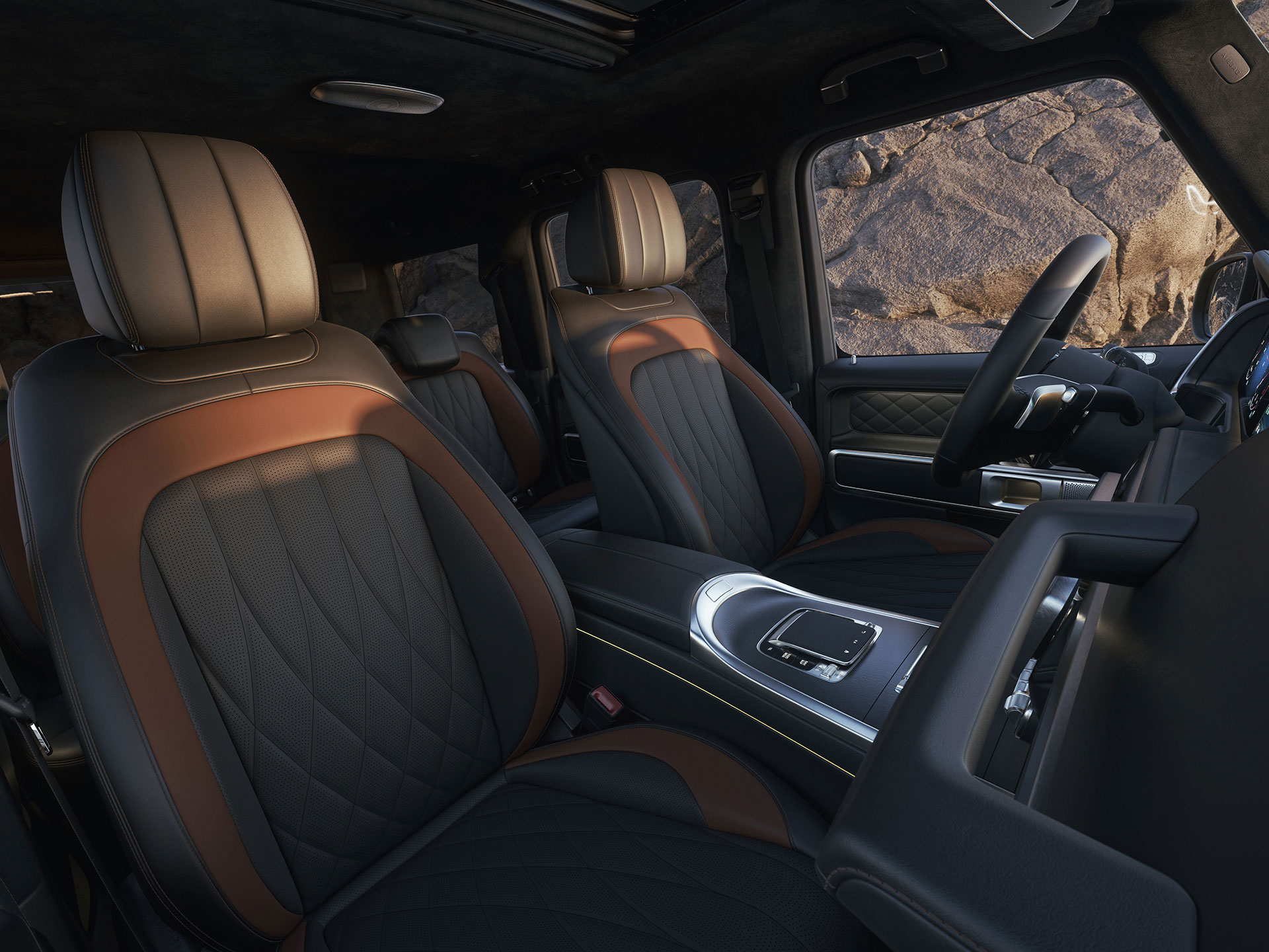 Wnętrze | Strefa marki Klasy G | Mercedes-Benz Wnętrze Mercedes-Benz Klasy G.