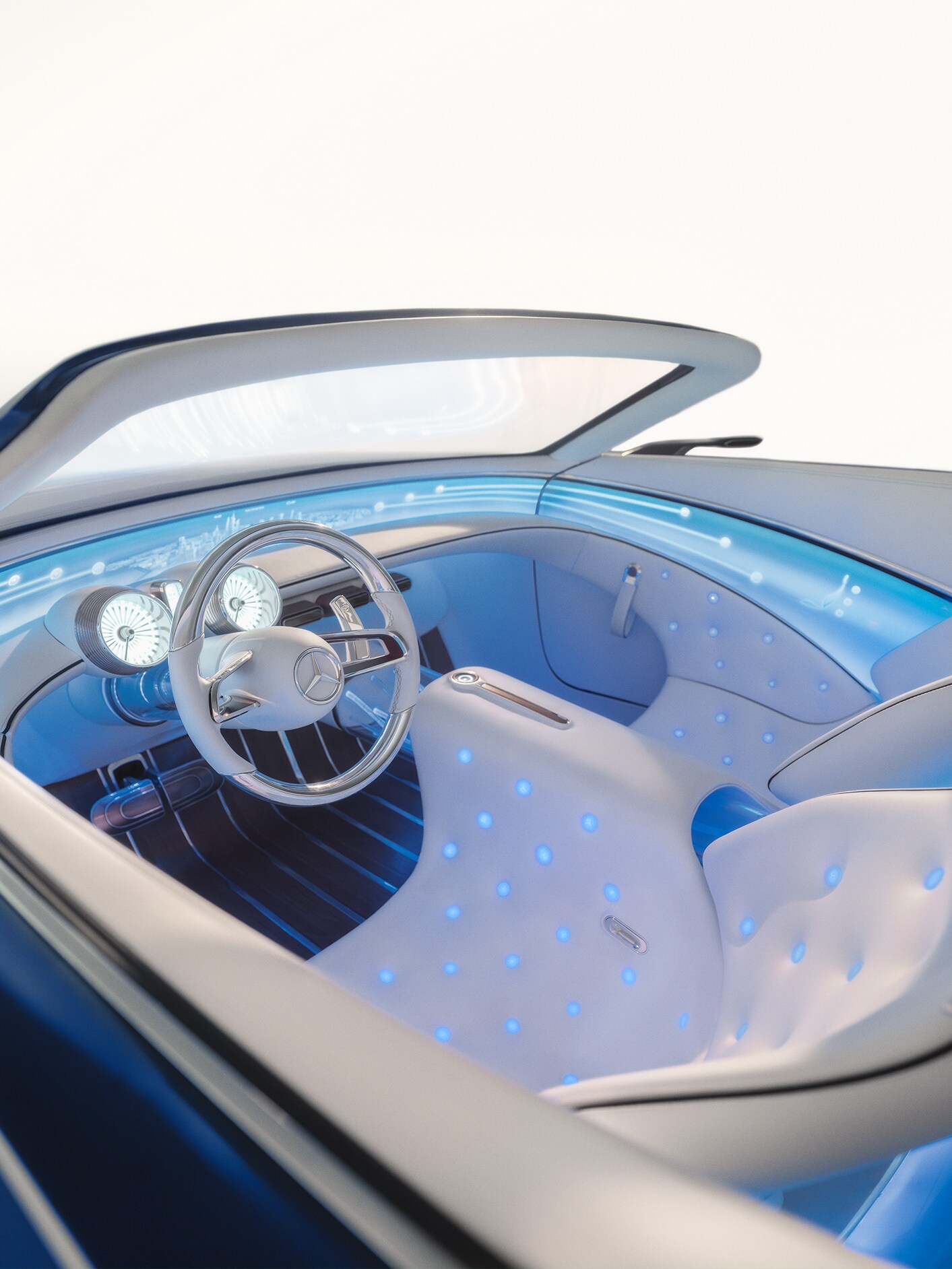 Wnętrze koncepcyjnego samochodu Mercedes-Maybach.