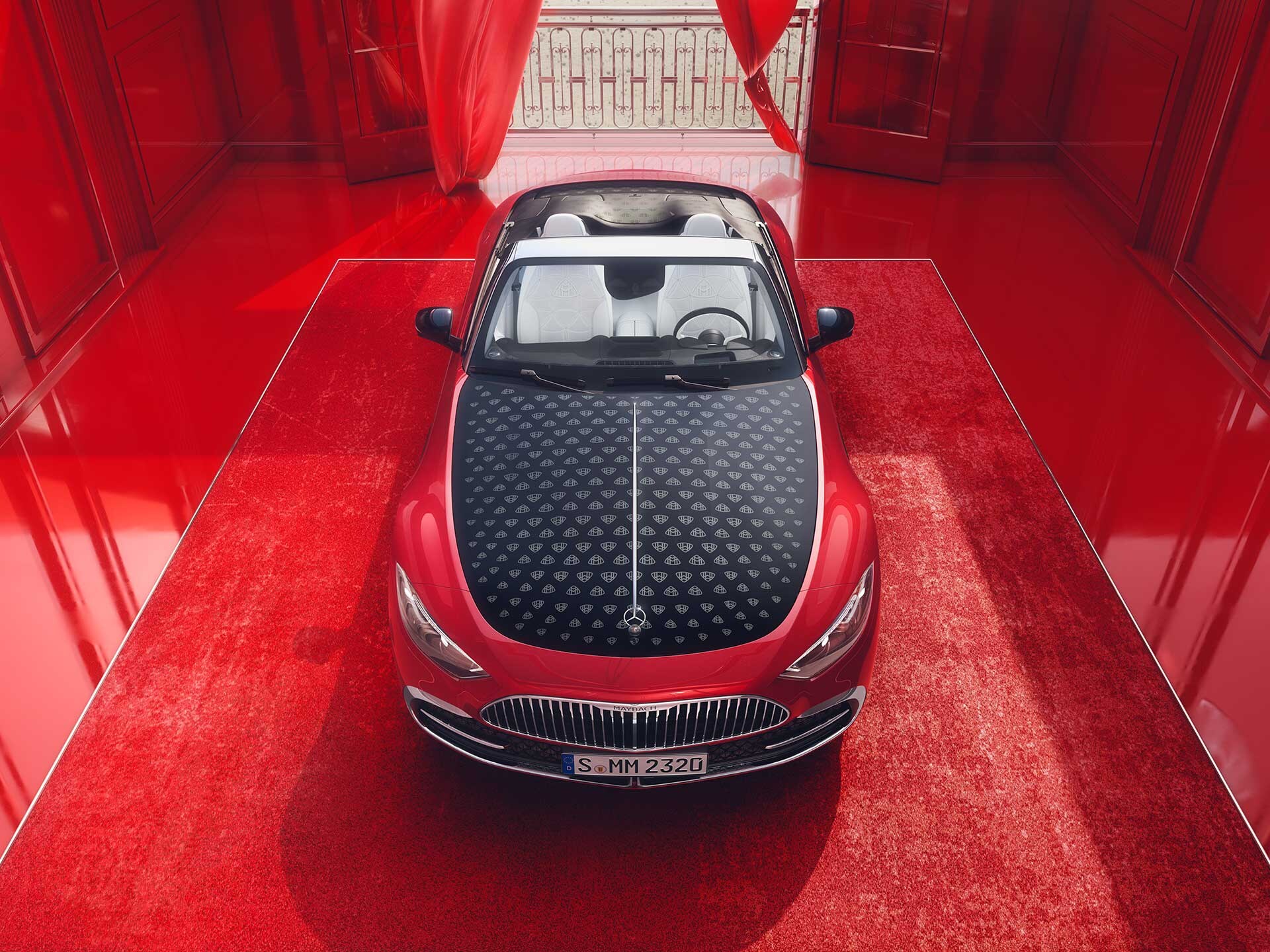 Widok z przodu Mercedes-Maybach SL 680.