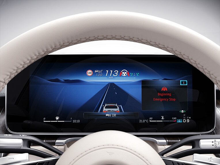 Wyświetlacz kierowcy 3D w Mercedesie-Maybach Klasy S.