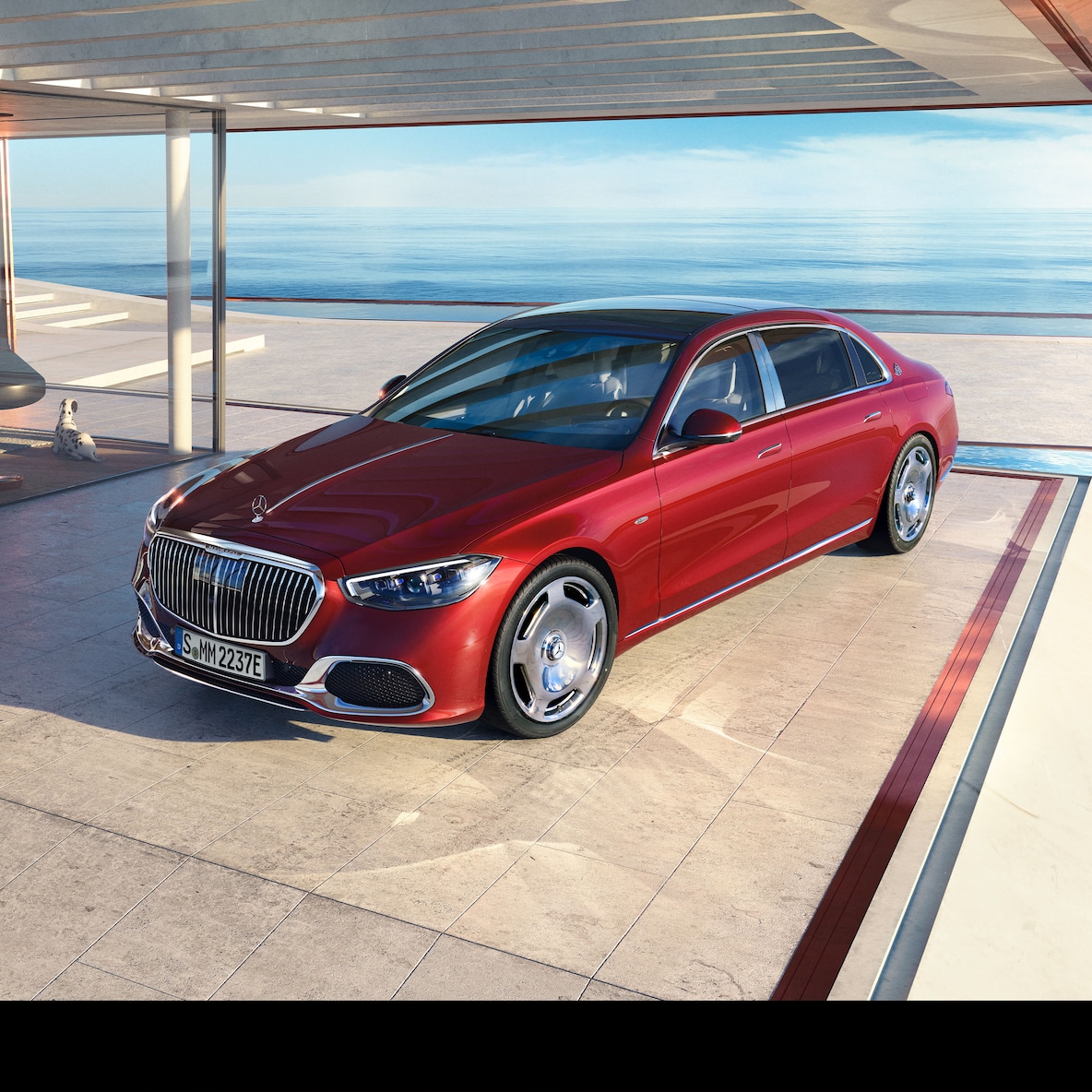  Widok boczny Mercedes-Maybach Klasa S.