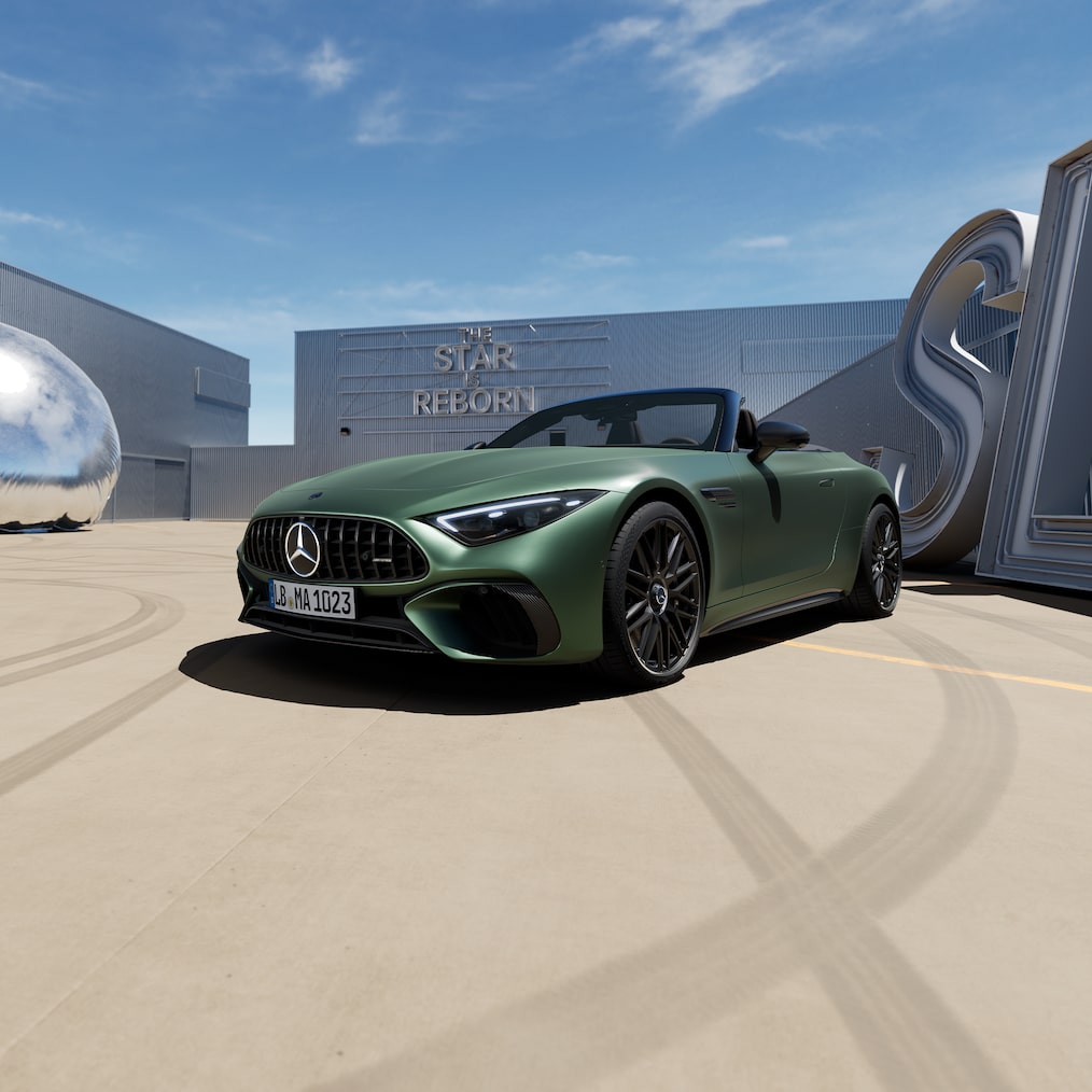 Nadwozie Mercedes-AMG SL Roadster w&nbsp;widoku bocznym.